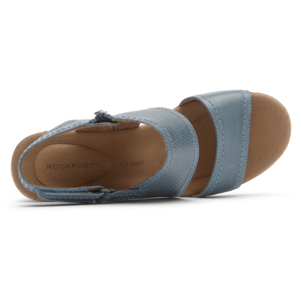 Rockport Womens Briah Asymmetrical 2-Piece - Sandals Blue - AXU674291